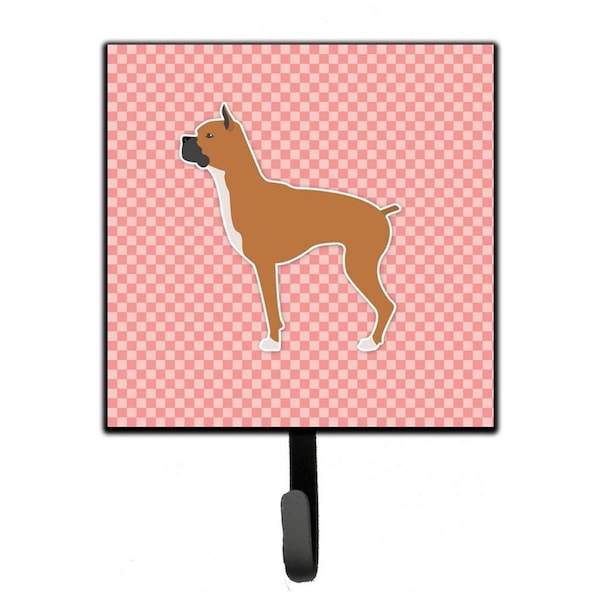 Jensendistributionservices Boxer Checkerboard Pink Leash or Key Holder MI1711107 - main